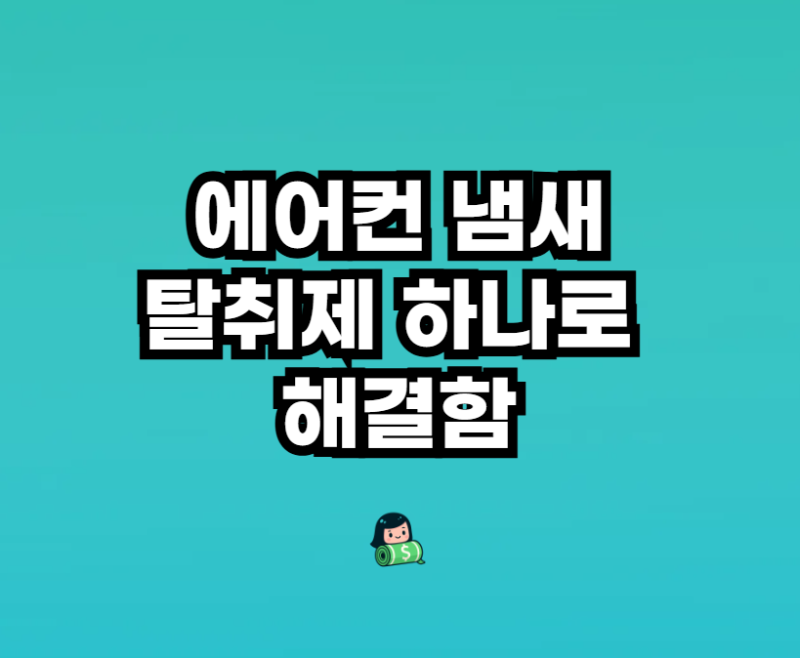 삼성무풍갤러리 냄새제거 가정용 에어컨 탈취제로 해결 후기