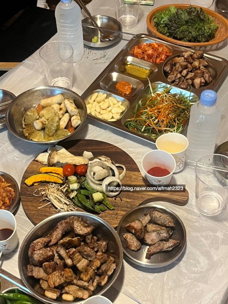  안양/평촌역 고기맛집 도시탈출! 서울 근교 캠핑 분위기 좋은 식당