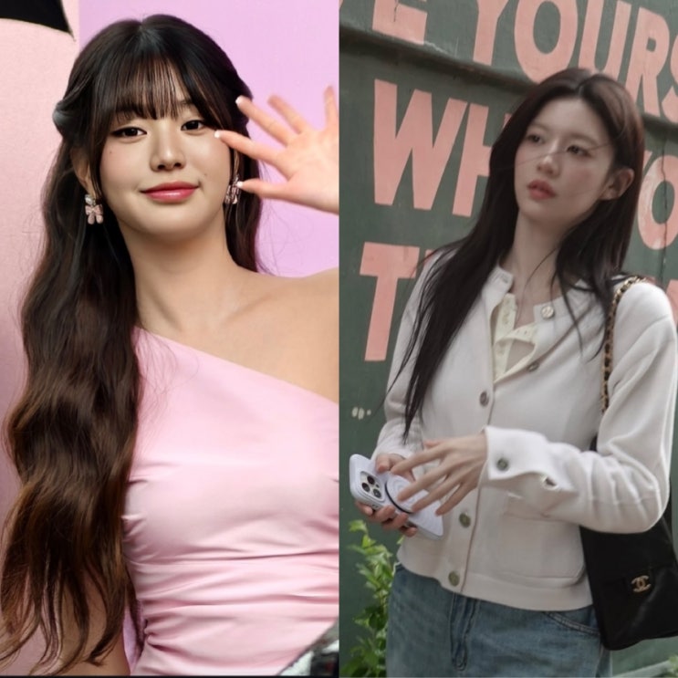 여자 긴머리/중단발 레이어드컷 헤어스타일 vs. 허쉬컷 짧은머리 스타일 추천 얼굴형