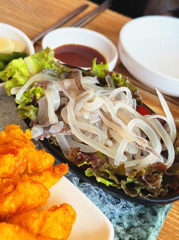  용인 보정동 카페거리 맛집 제철 오징어회가 가성비 좋았던 미스터오징어 죽전 횟집