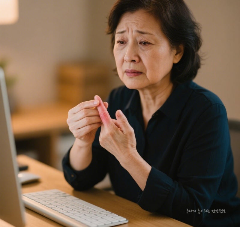 손가락 부었을 때 통증 찜질 마사지 해결법, 엄지 검지 가운데 새끼손가락별 원인