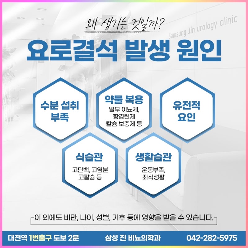 대전요로결석병원 신속한 치료가 필요하다면