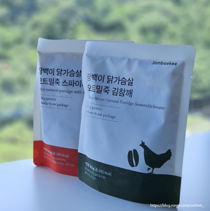 잠백이 오트밀 닭가슴살 죽 솔직후기, 다이어트 간편식 추천