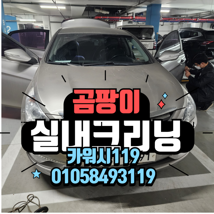  향남출장세차 중고자동차구매 곰팡이 제거 실내크리닝 & 에바크리닝