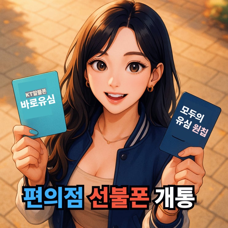  편의점 선불폰 개통 셀프 진행 방법 안내