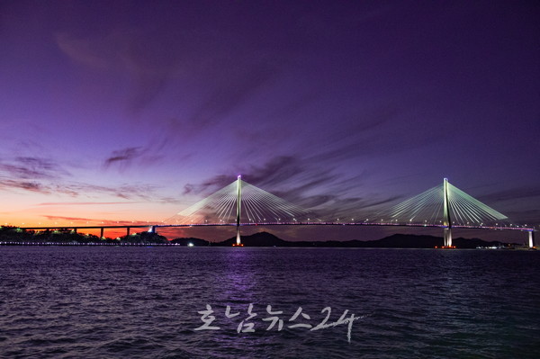  목포대교, 최신 LED조명과 연출기법으로 재탄생..경관조명 특화사업 본격 추진