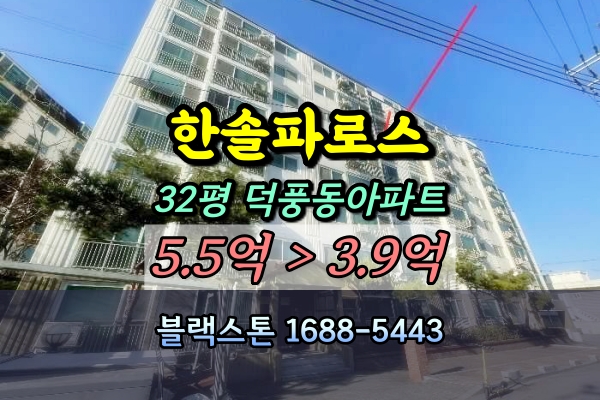  덕풍동 한솔파로스 경매 32평 [2024타경70253]
