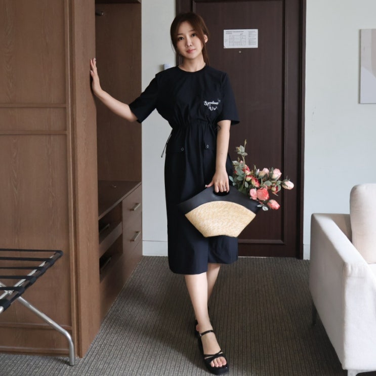 올리비아로렌 바캉스룩 반팔 여름 원피스 코디!