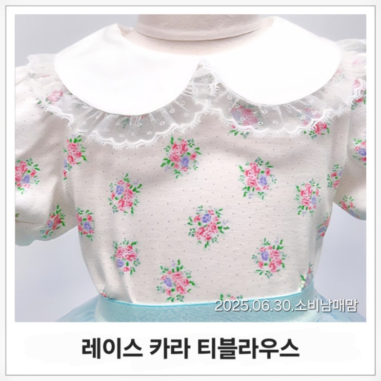  미니레시피 티블라우스로 여름에도 사랑스러운 공주코디