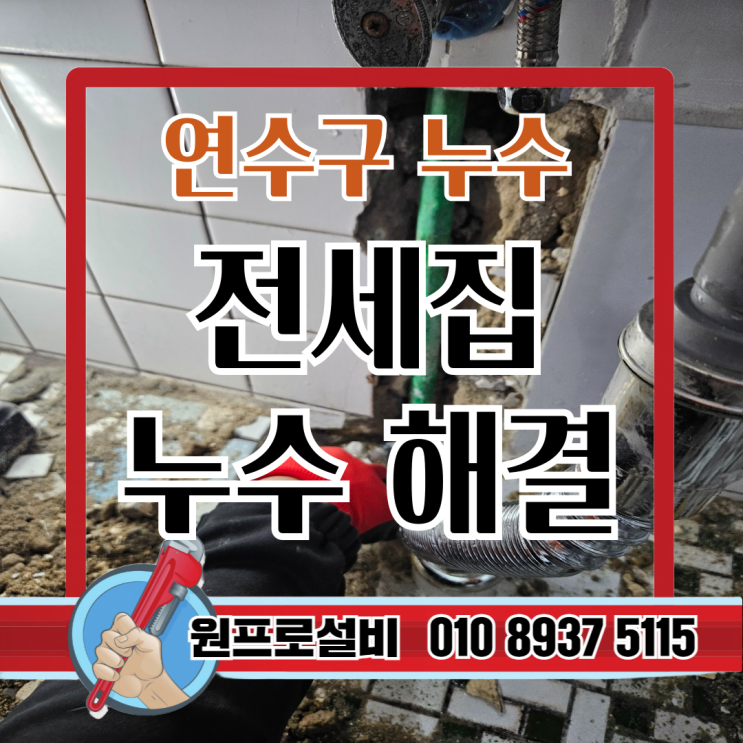  연수구 누수 탐지 전세집 누수 해결