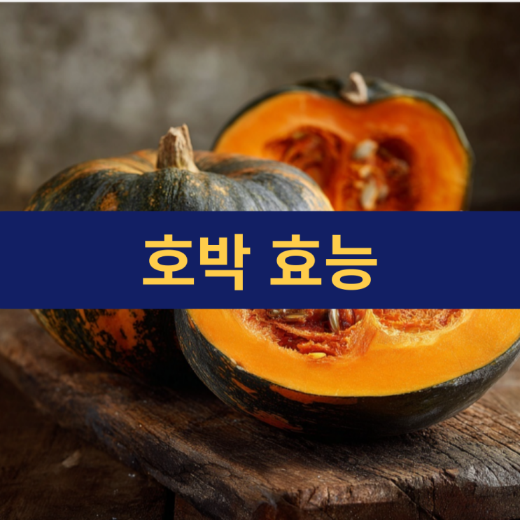  호박 효능 | 호박씨 효능 | 늙은 호박 일반 호박 영양 성분 비교