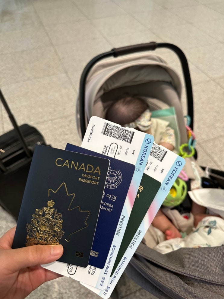  6개월 아기와 장거리비행 준비물, 인천공항 교통약자 패스트트랙, 대한항공 라운지이용