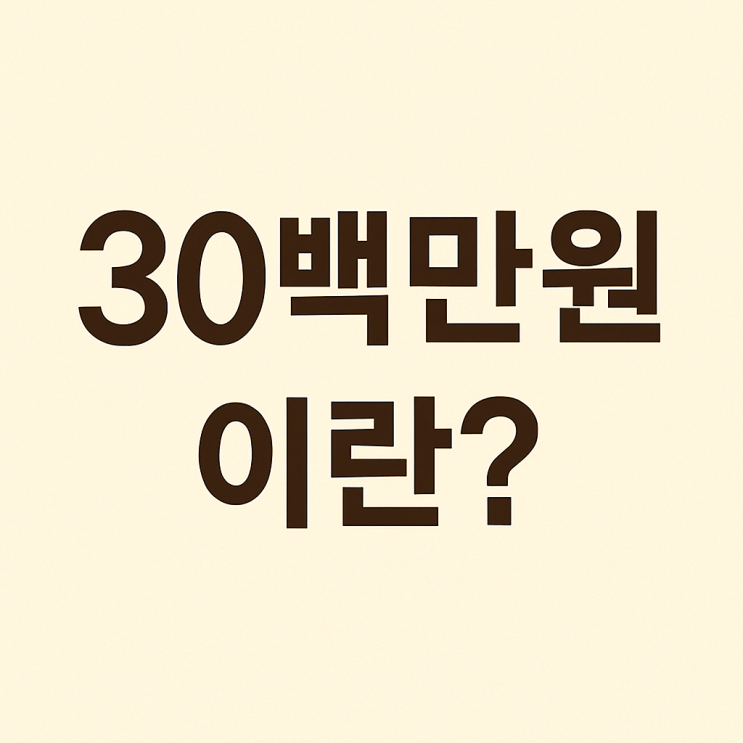  백만원단위표기 천원단위표기 30백만원 300천원 공문서 금액