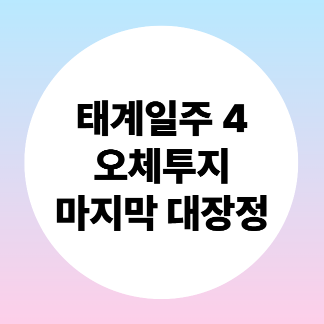 ✈태계일주4 오체투지 마지막 대장정