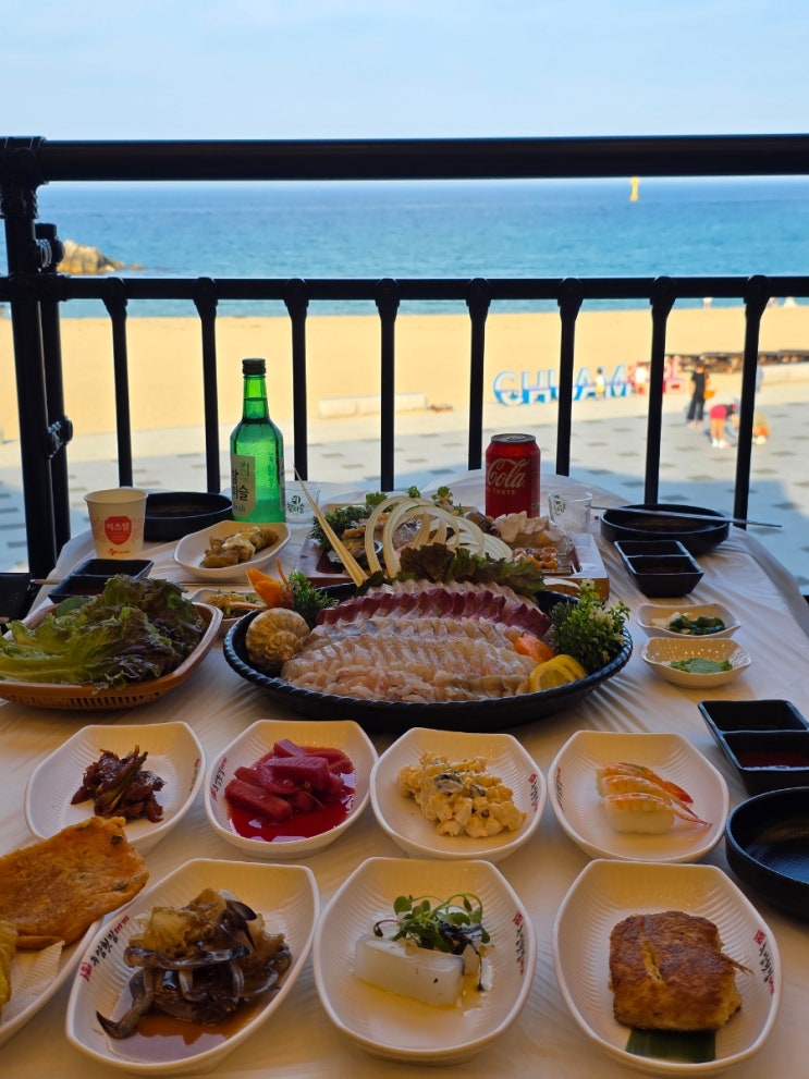  동해 추암해변 맛집, 바다뷰 횟집 추암횟집대게 모둠회 후기