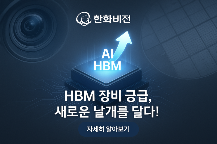CCTV 만들던 한화비전 주가, 너무 올라서 불안? HBM 장비 공급의 이것 모르면 매수하지 마세요