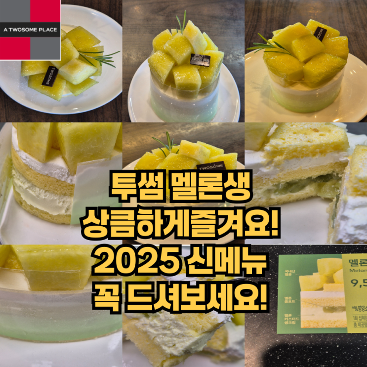  달콤할까? 투썸플레이스 멜론생 여름 신메뉴 후기