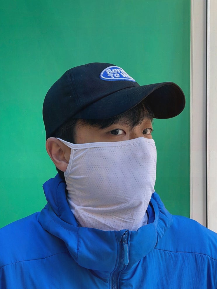  햇빛 아래에서도 쾌적하게 착용하는 안면추천마스크, 캐디샵 자외선 차단 마스크