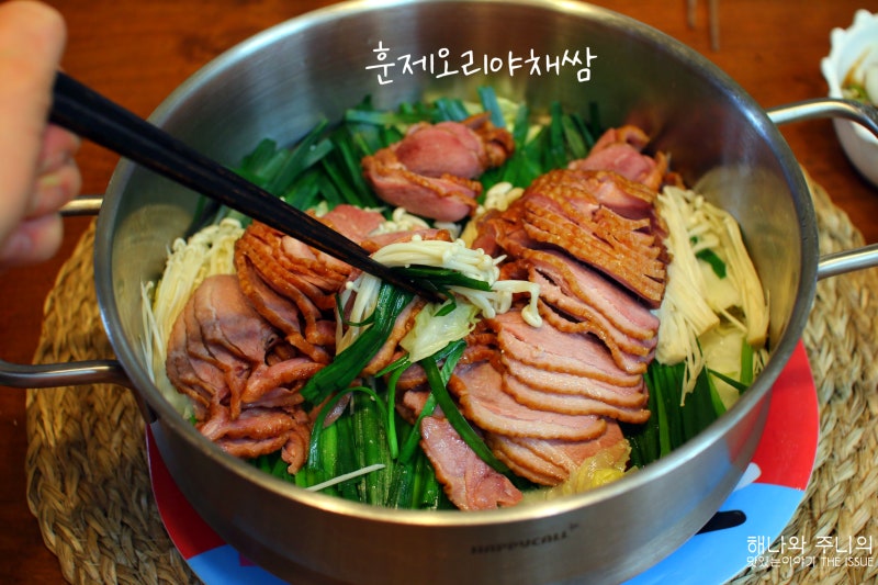 훈제오리야채찜 만들기 훈제오리찜 소스 만드는법 다이어트요리 훈제오리부추찜 레시피