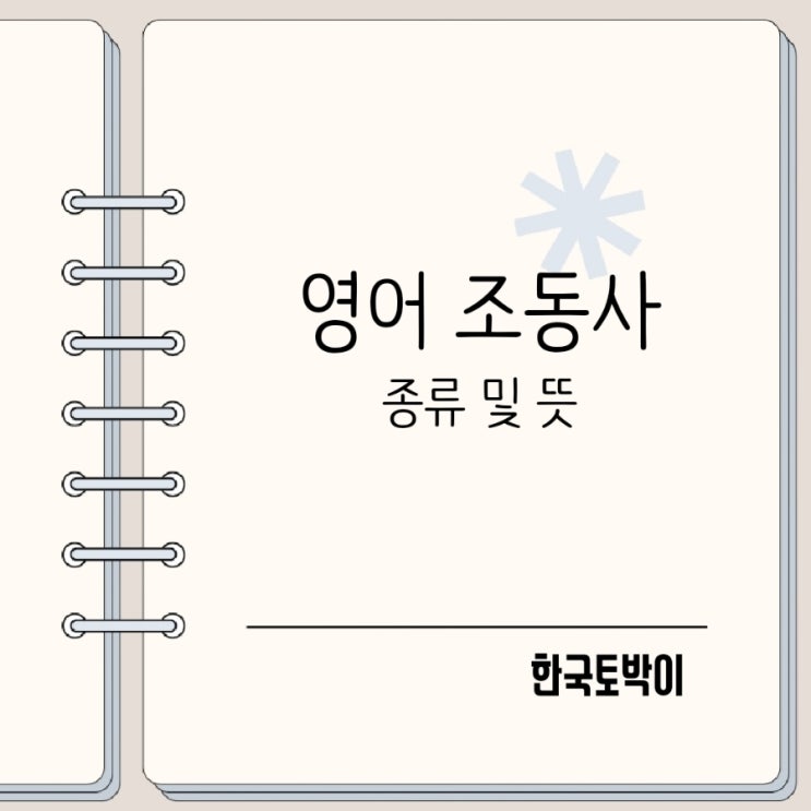  영어 조동사 종류 will can may must should 뜻