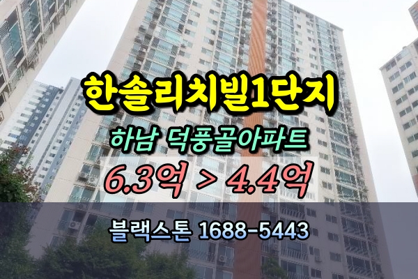  덕풍동 한솔리치빌아파트 1단지 경매 [2024타경64913]