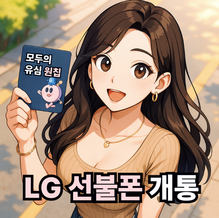  LG 원칩 유심 선불폰 셀프 개통 노하우