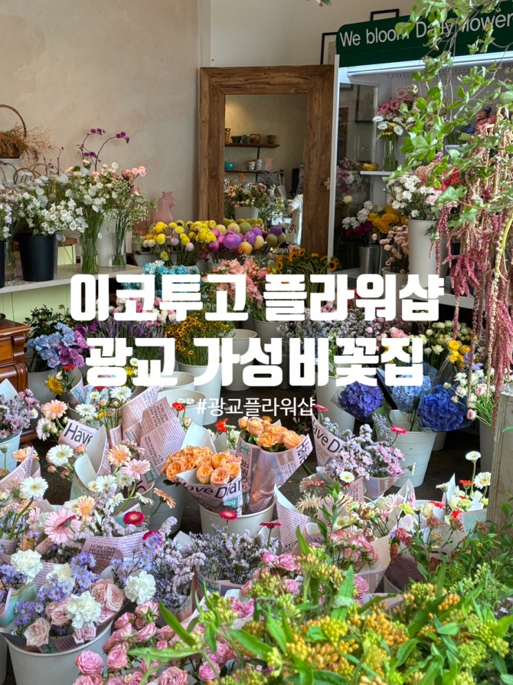  광교 앨리웨이 실내데이트 모든 꽃이 만원?! 가성비 플라워샵 이코투고 후기