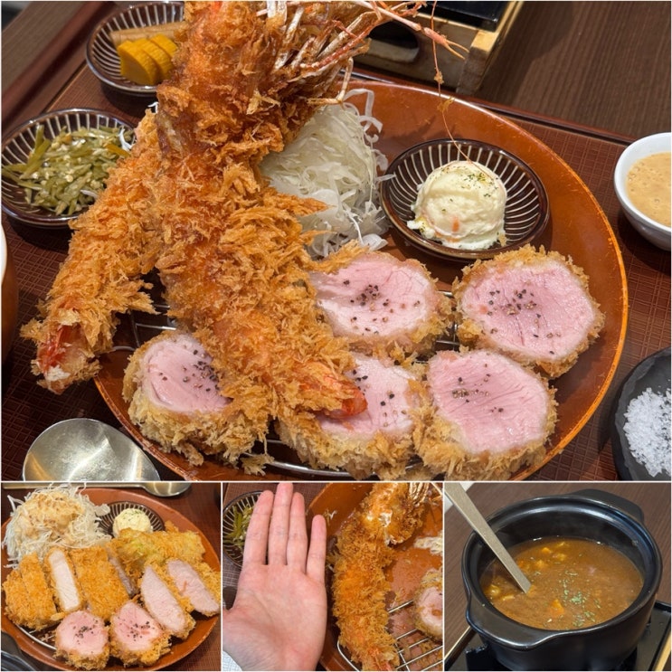 더현대 6층 맛집 정돈프리미엄 더현대서울 식당가 여의도 돈카츠