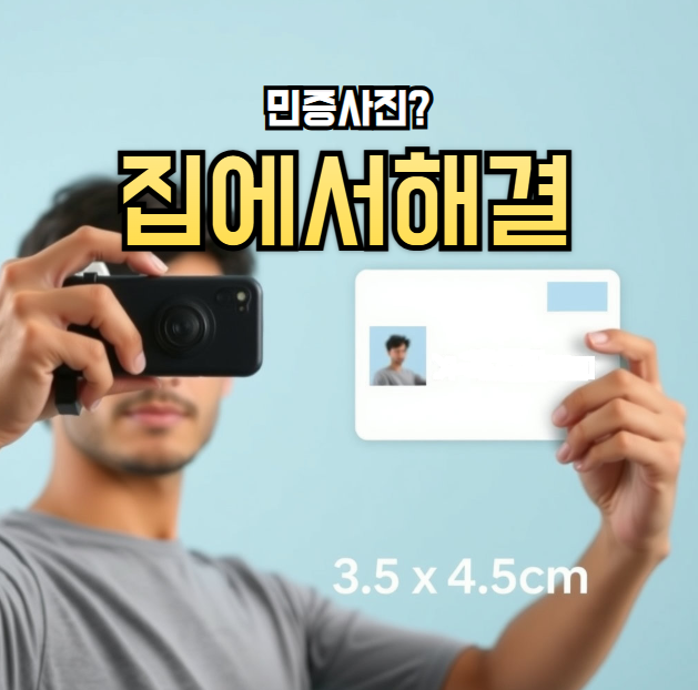  집에서 민증사진 규격 맞춰 찍는 법｜스마트폰+포토샵 활용 가이드