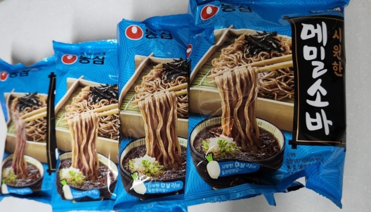 농심) 시원한 메밀소바! 간편하게 여름 별미로 딱입니다^^