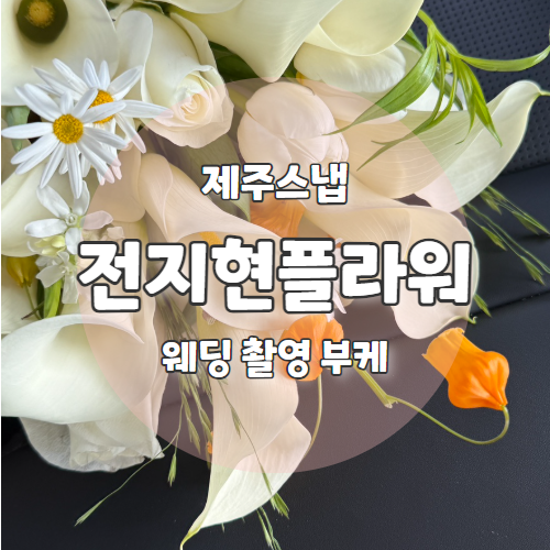  전지현플라워 : 제주스냅 촬영을 위한 부케준비 강력추천