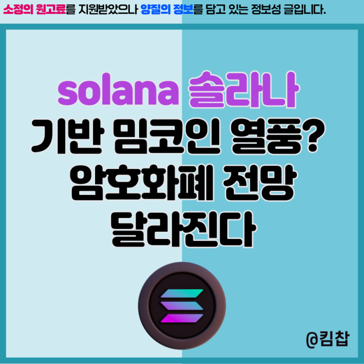 solana 솔라나 기반 밈코인 열풍? 암호화폐 전망, 지금부터 달라진다