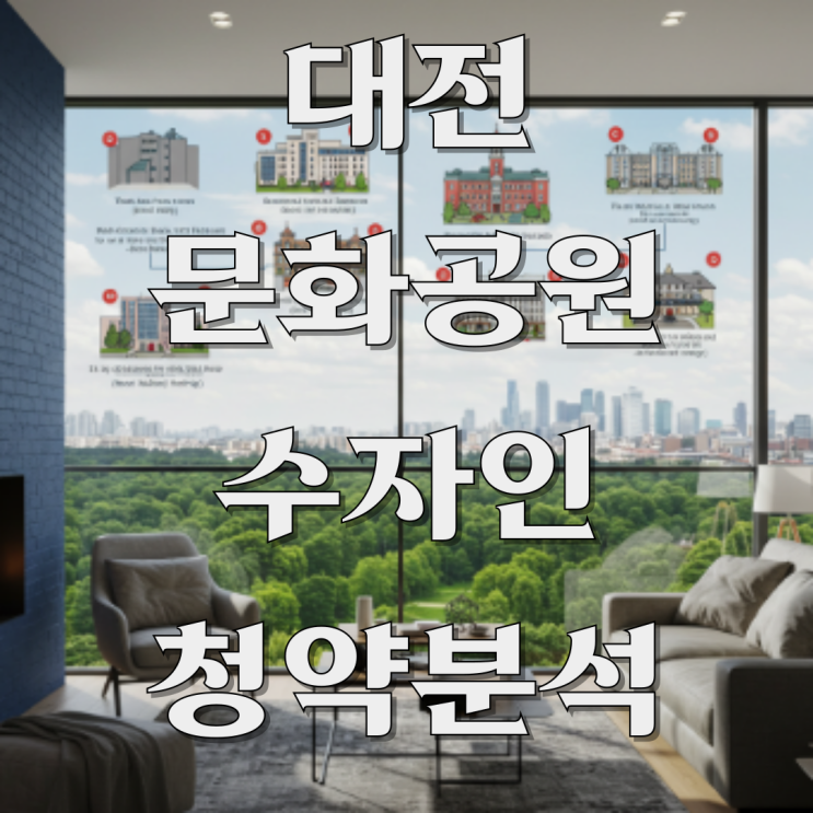  대전 문화공원 수자인 청약일정과 주변환경 분석