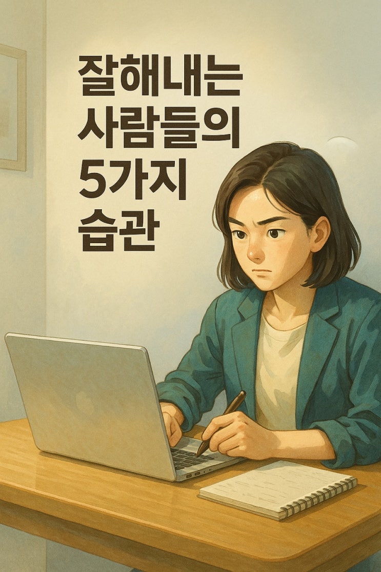 무슨 일이든 잘해내는 사람들의 5가지 습관
