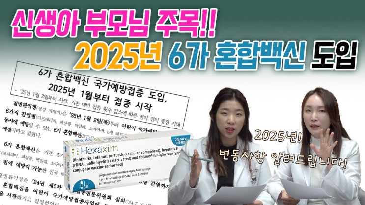  2025년 예방접종 스케줄 개요