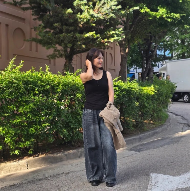 골지나시 루즈핏 캡나시 브라탑 66 77 어여와~