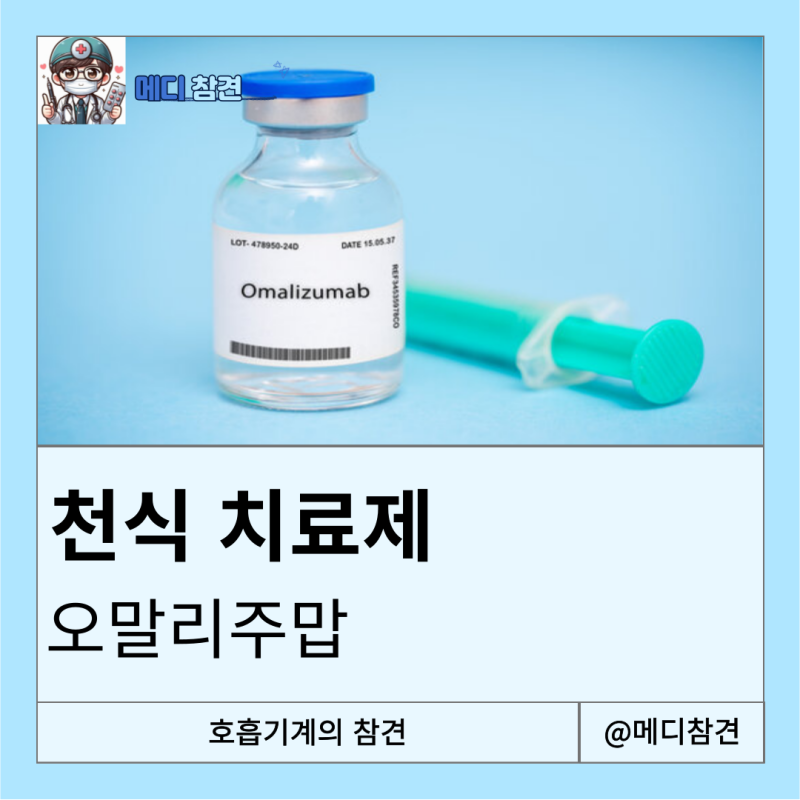 igE 수치 오말리주맙 omalizumab asthma 의학용어