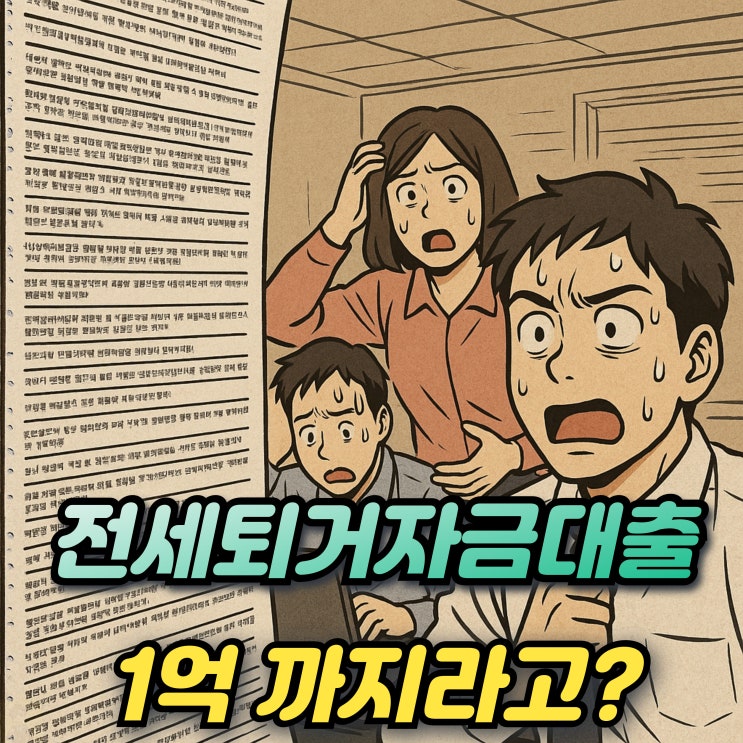 전세퇴거자금대출 임대인 6억이상 받을 수 있나?