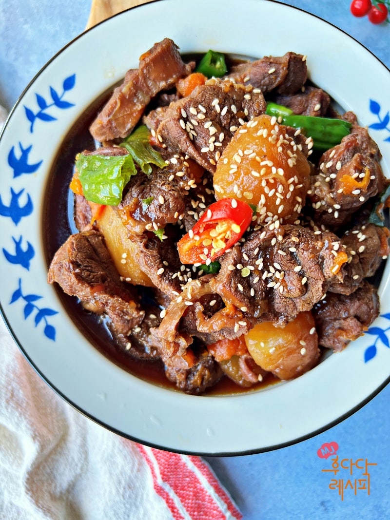 코스트코 아롱사태 갈비찜 만들기 요리 압력솥 소갈비찜 레시피