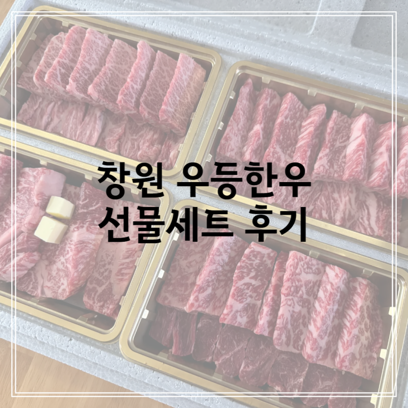 창원 우등한우 최고급 한우 선물세트 솔직후기
