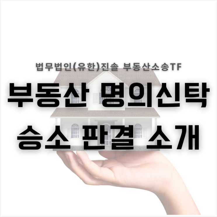  부동산 명의신탁 소송 승소 판결 사례
