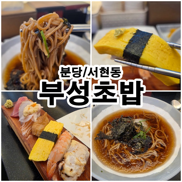  [서현역 초밥 맛집] 깔끔한 인테리어와 가심비 ‘부성초밥’ 혼밥도 좋은 솔직 리뷰
