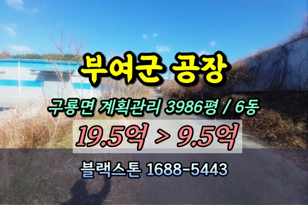  부여군 구룡면 공장 4천평 식품공장 [223타경22633]