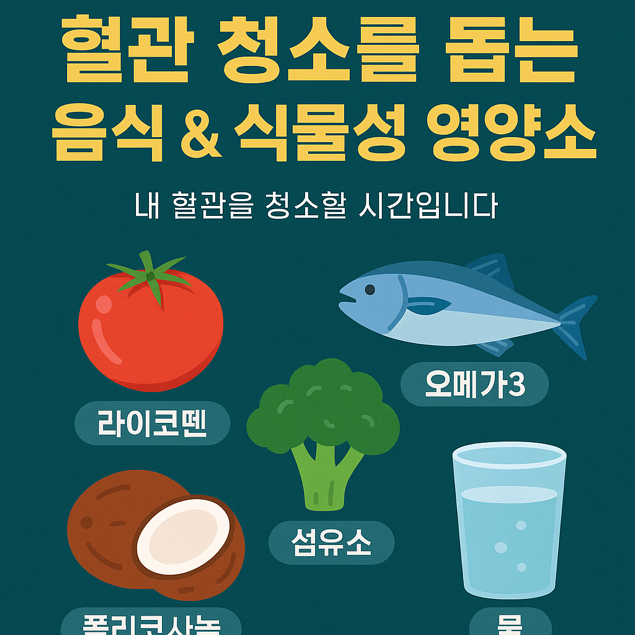  혈관 청소를 돕는 음식 & 식물성 영양소