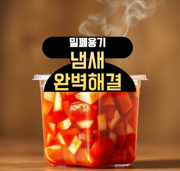  밀폐용기 냄새 제거 방법, 신문지 하나면 OK!