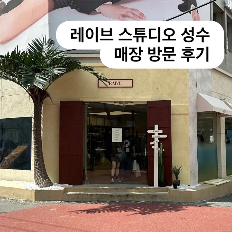 성수 레이브 스튜디오 RAIVE 매장, 예쁜 여름 옷 구경하기