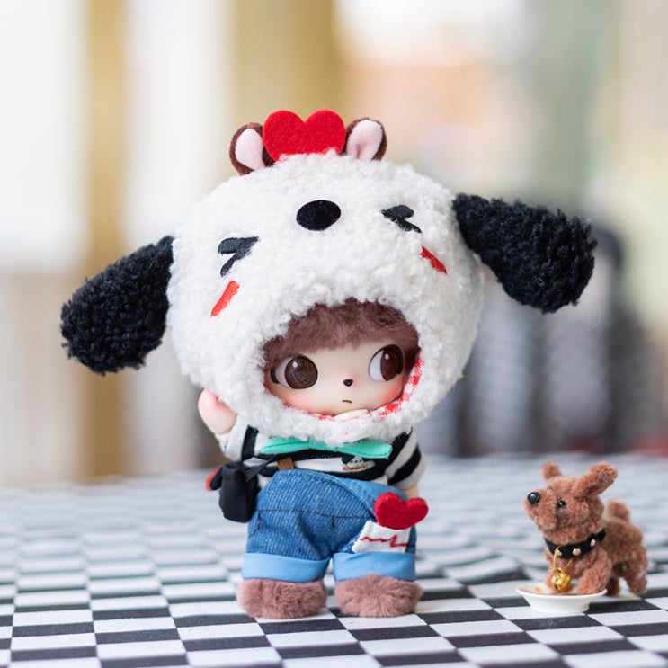  10cm 두근두근 강아지 세트 인형옷 아이돌인형옷