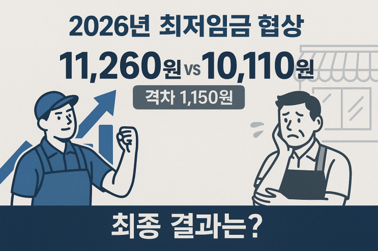 2026년 최저임금, 1,150원의 역대급 격차... 내 월급은 과연 얼마나 오를까?