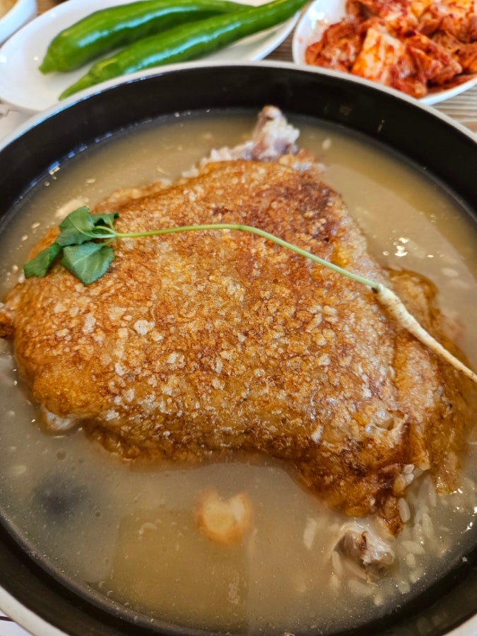  부천 상동 맛집 웅진플레이도시 든든한 보양식 백년누룽지삼계탕