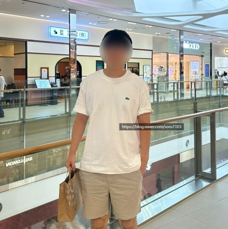 LACOSTE | 라코스테 오가닉 코튼 반팔 티셔츠 착용후기( 사이즈, 착용샷 )